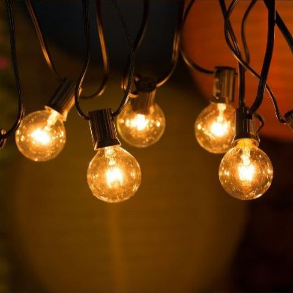 Pachet ghirlandă 20m SPIN cu 20 becuri LED Filament 4W IP65