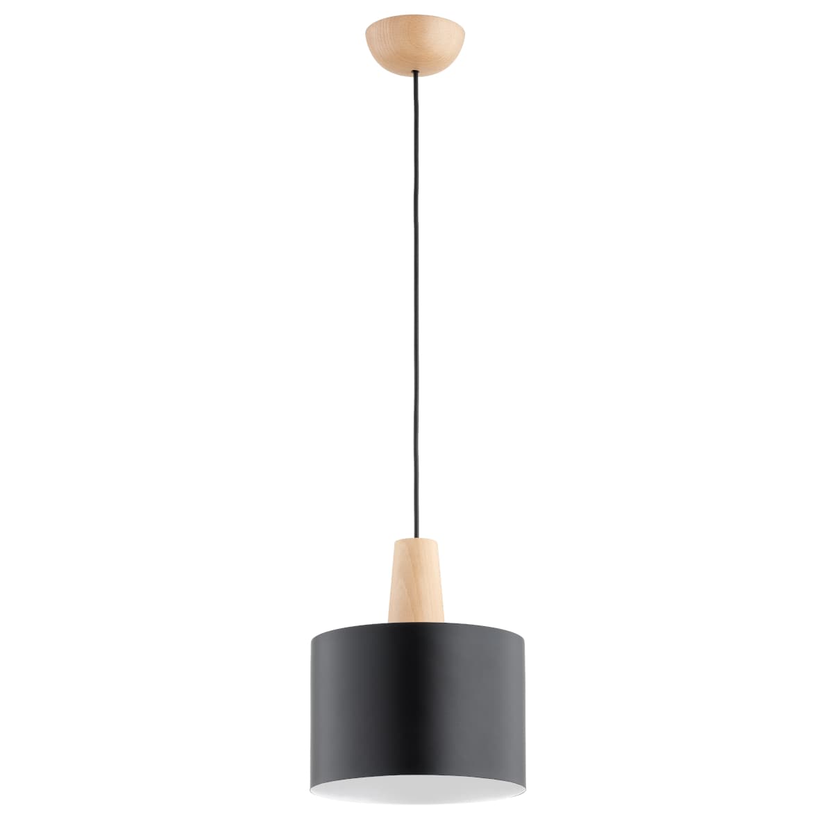 Lustra Pendul Alfa Juta Lemn 1xE27