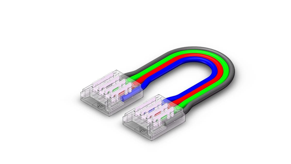 CONECTOR CABLU CONECTOR PT BANDA LED RGB IP20 12V/24V PCB 10MM PIN 7.2mm 17CM