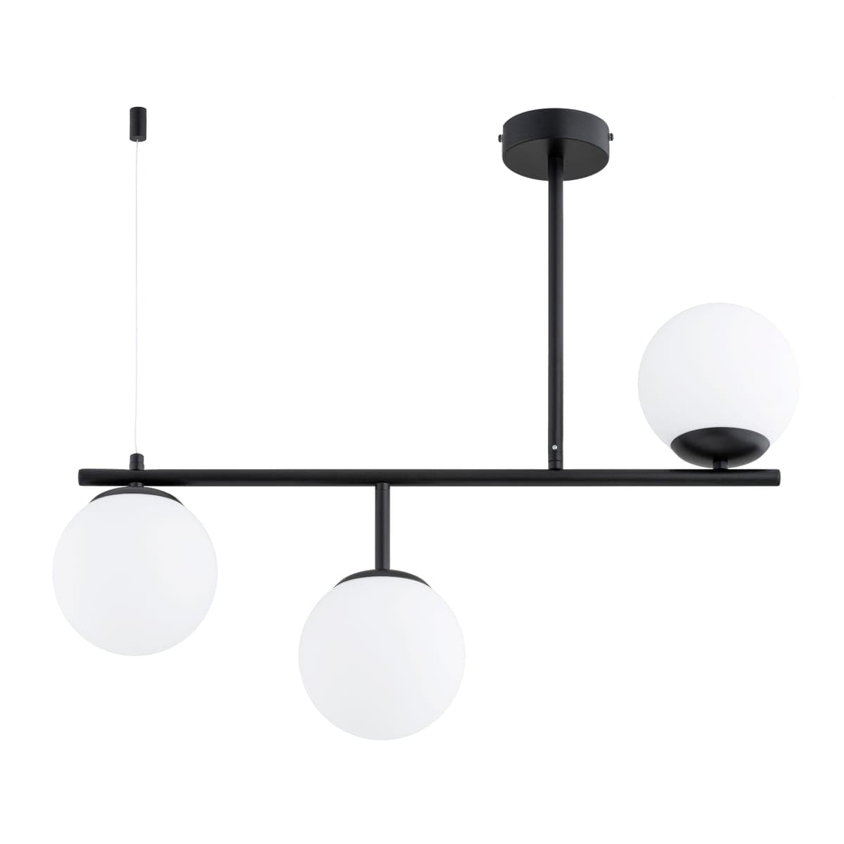 Lustra Alfa Luna Neagra & Alba 3xE14