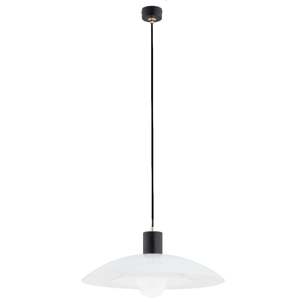 Lustra Pendul Alfa Cheri Neagra & Alba 1xE27
