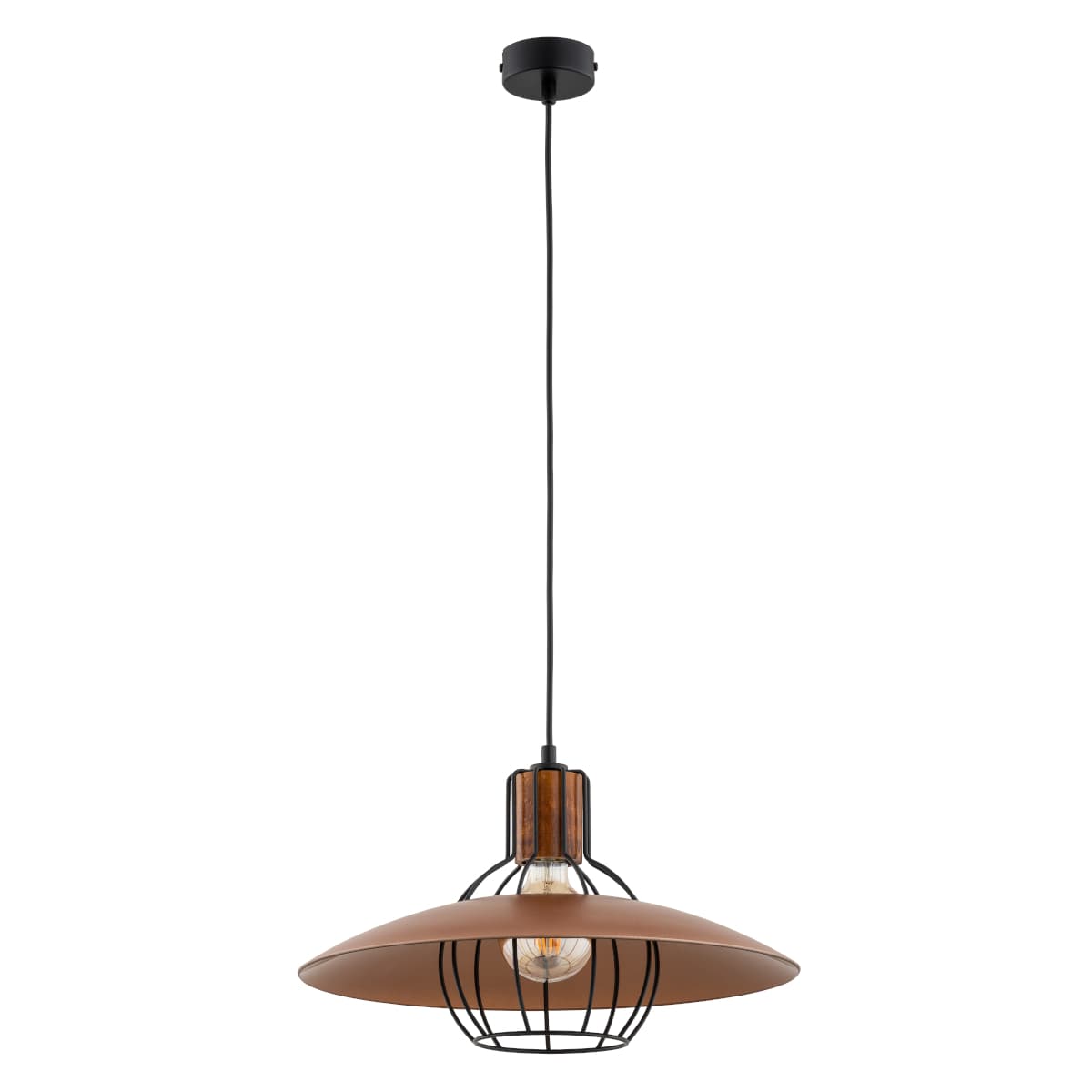 Lustra Pendul Alfa Domino Brown 1xE27