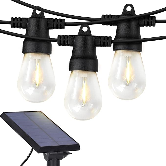 Ghirlanda SPIN 6.5m cu 10 becuri lumina calda si panou solar