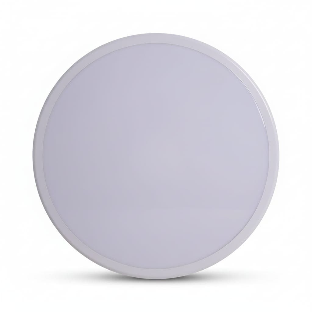 Plafoniera baie/exterior IP65 alba, Fi300, 24W=200W, 6500K, lumina rece, 3+1GRATIS