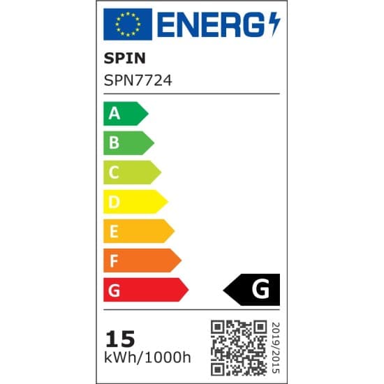 Spot Led Slim incastrat Ø192, 15W=100W, 2700K, lumina calda