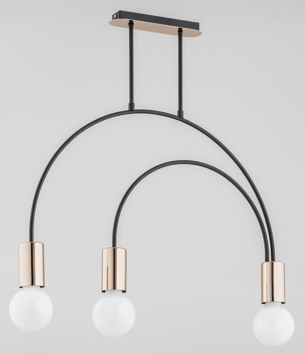 Lustra Alfa Harry Neagra 3xE27