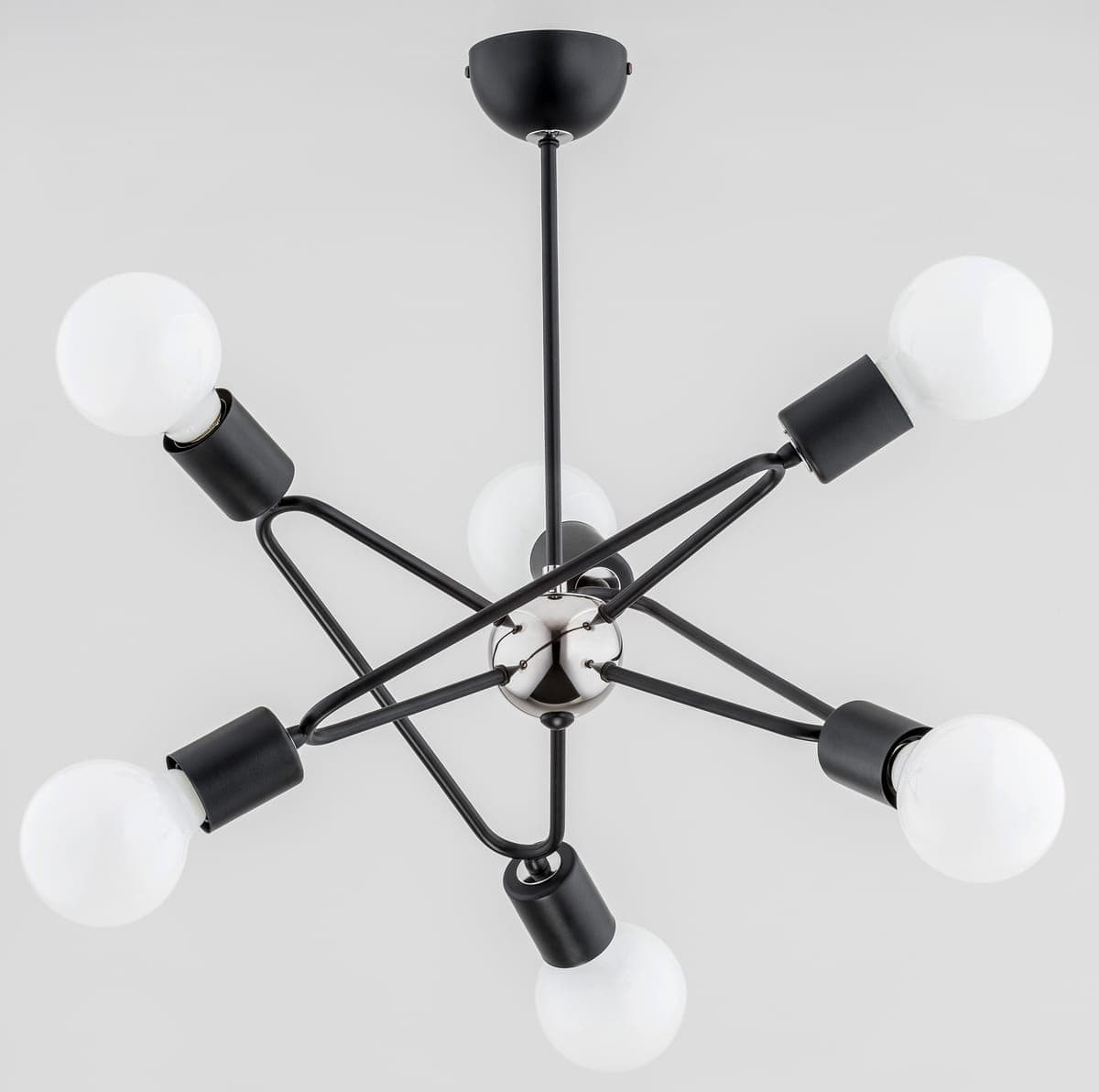 Lustra Alfa Bari Neagra 6xE27