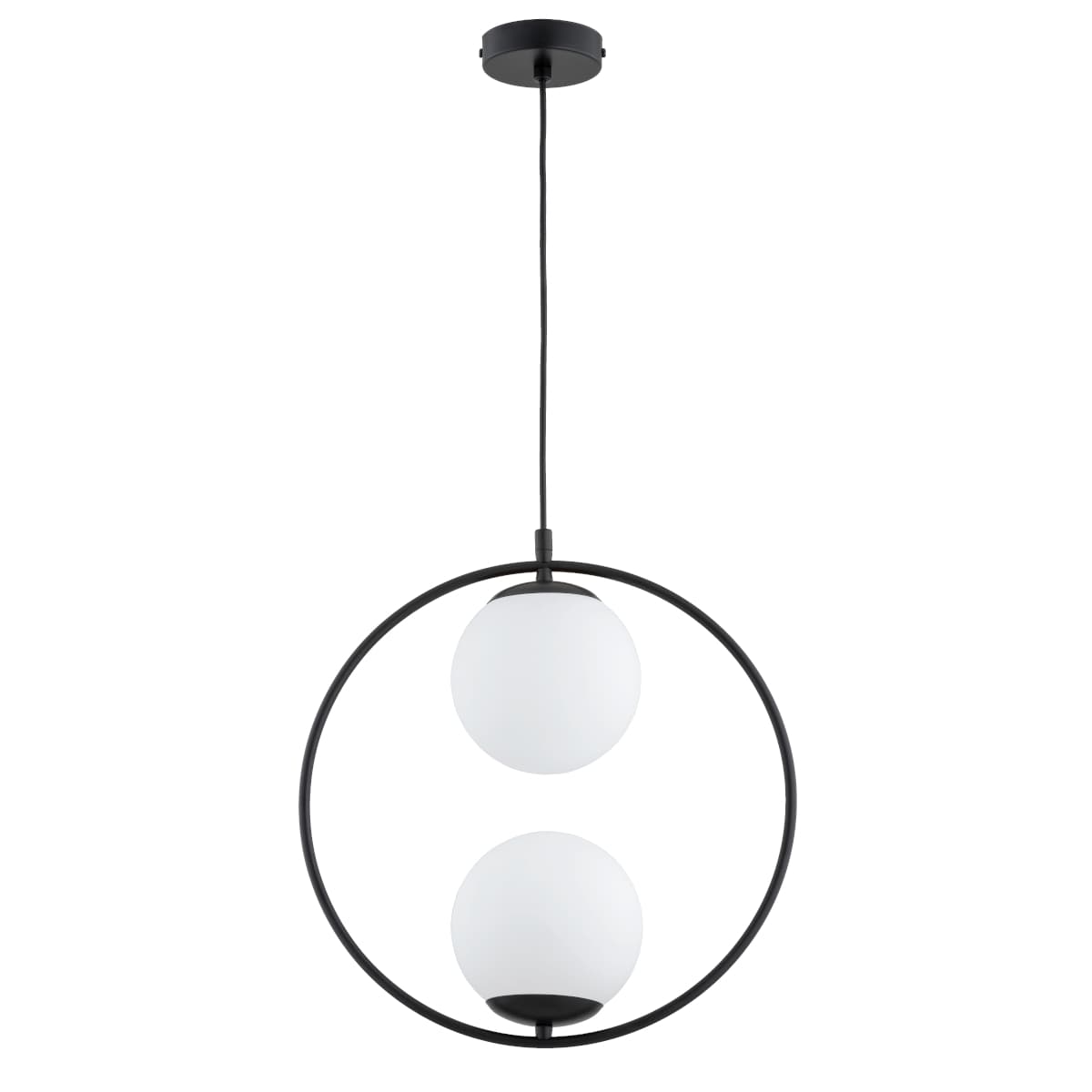 Lustra Pendul Alfa Adino Neagra 2xE14