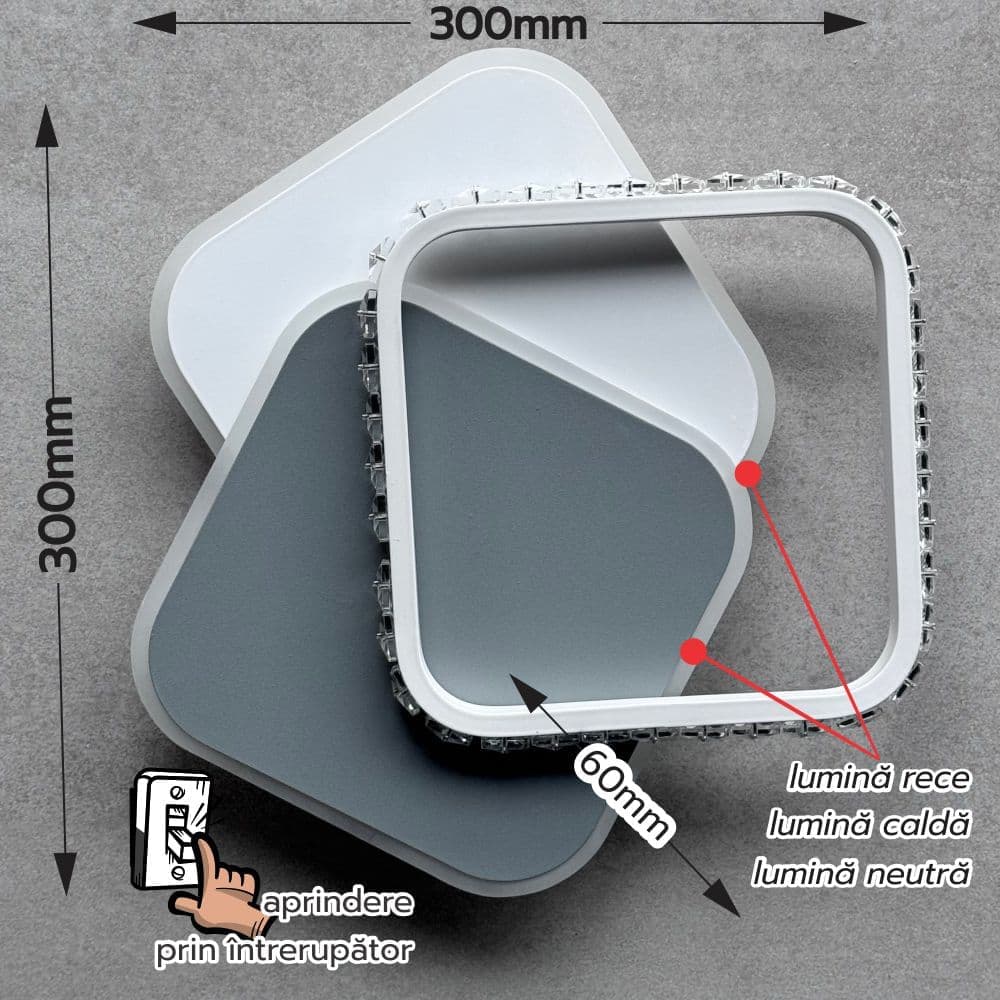 Aplica LED perete bucatarie 35W 2630Lm 260x60mm