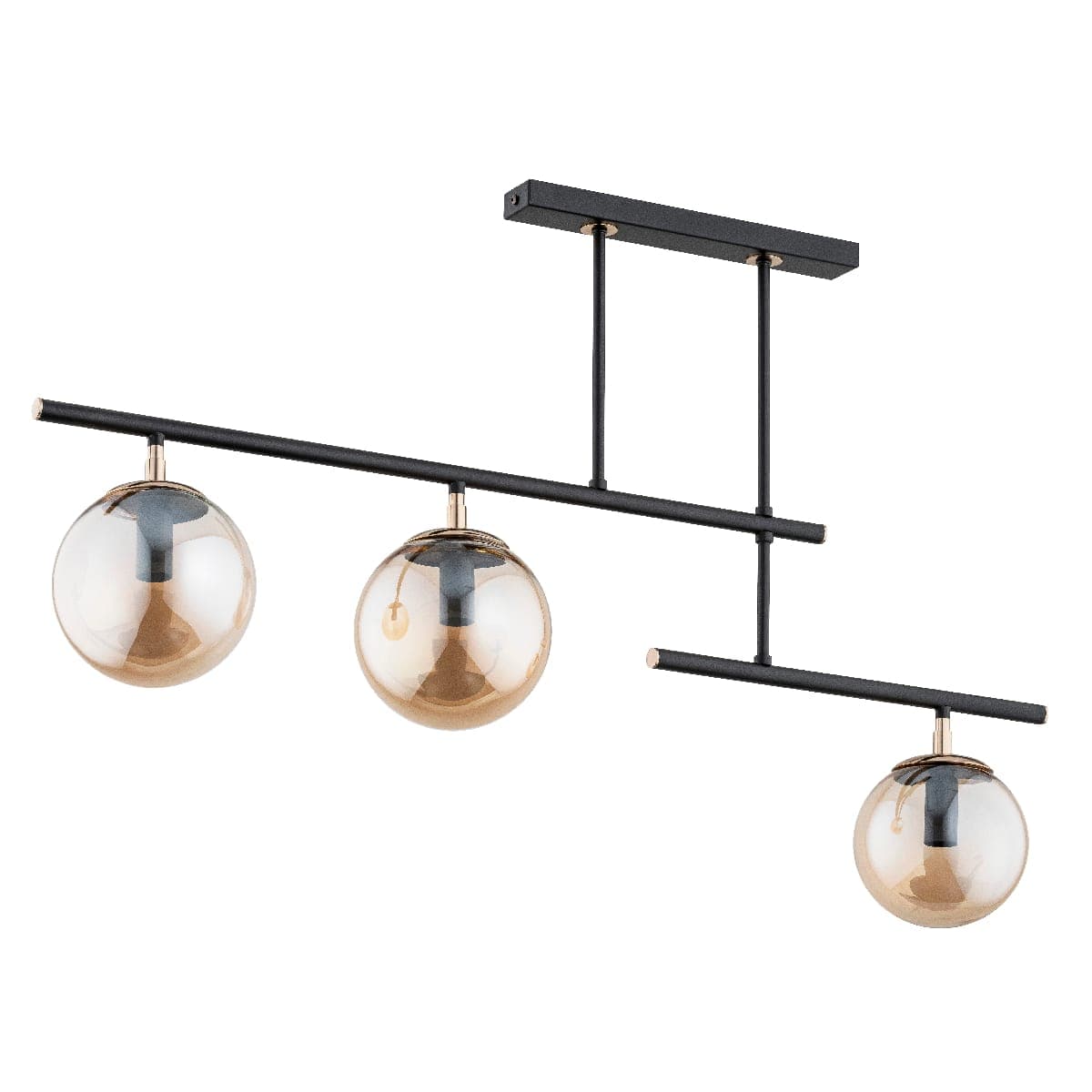 Lustra Alfa Nosca Neagra 3xE14