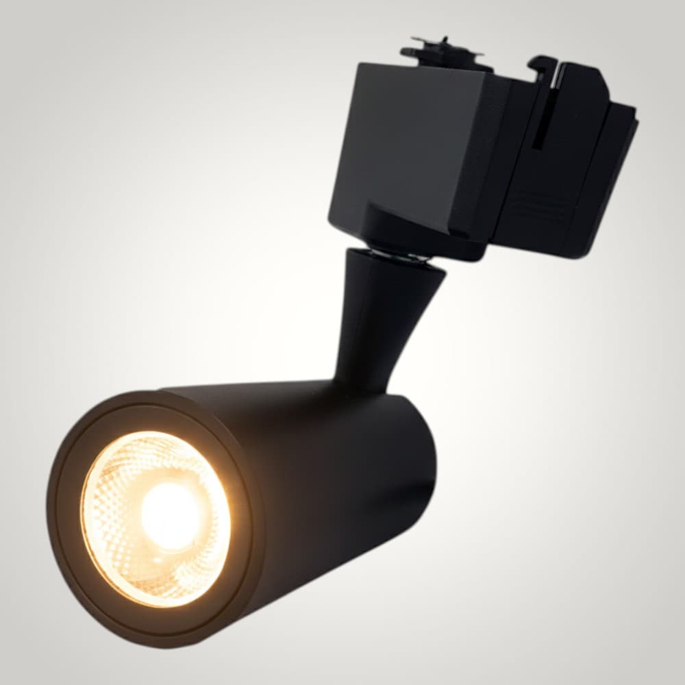 Spot Sina Negru 12W=120W, 3000K, lumina calda