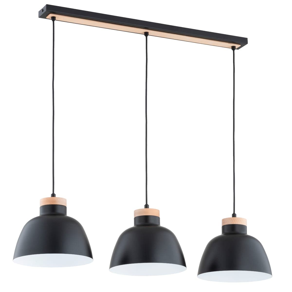 Lustra Pendul Alfa Lorien Neagra 3xE27
