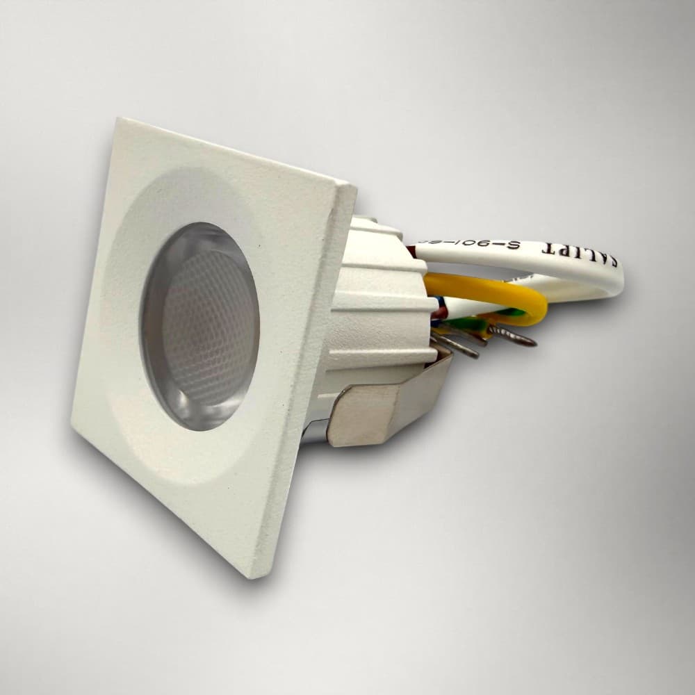 Spot Mobila LED Patrat 35x35mm, 3W, 6000K, lumina rece