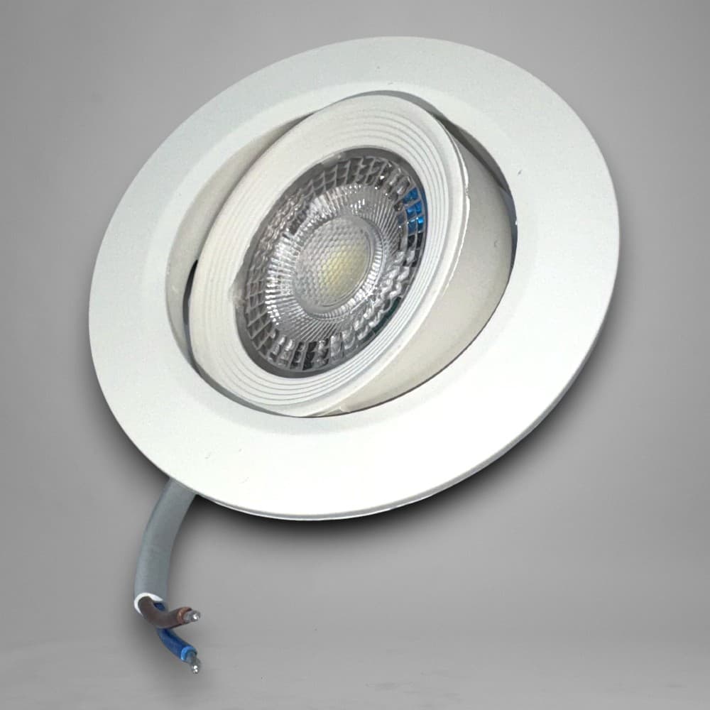 Spot Baie incastrat Led COB Rotund alb, Ø95, 5W=40W, 6500K, lumina rece