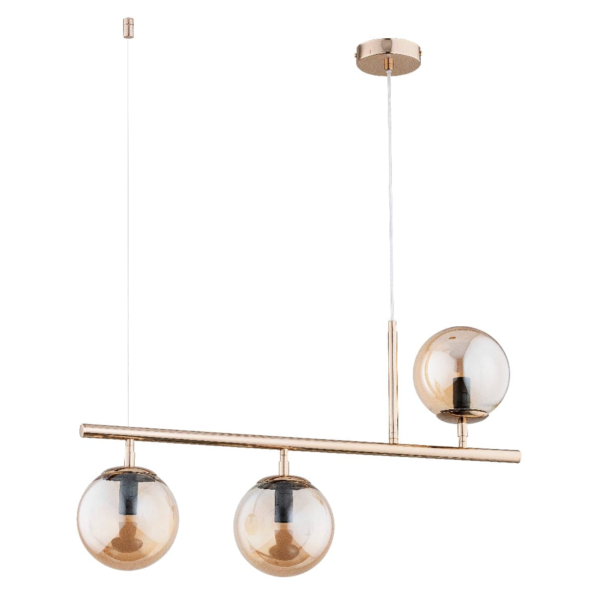 Lustra Pendul Alfa Abakus Aurie 3xE14
