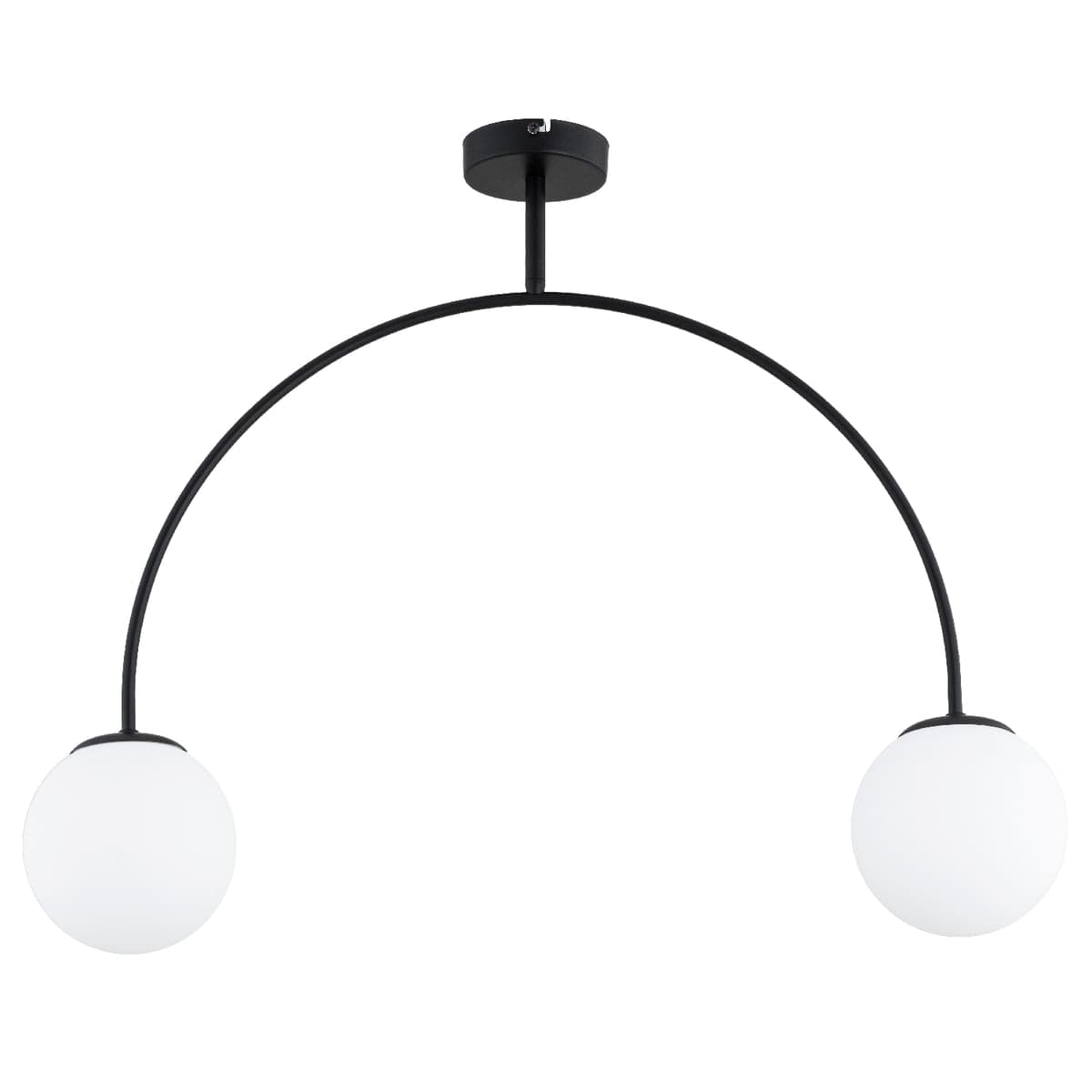 Lustra Alfa Bendo Neagra & Alba 2xE14