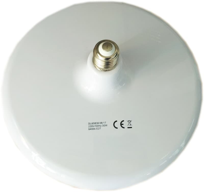 Bec E27 model UFO, 30W=200W, lumina rece
