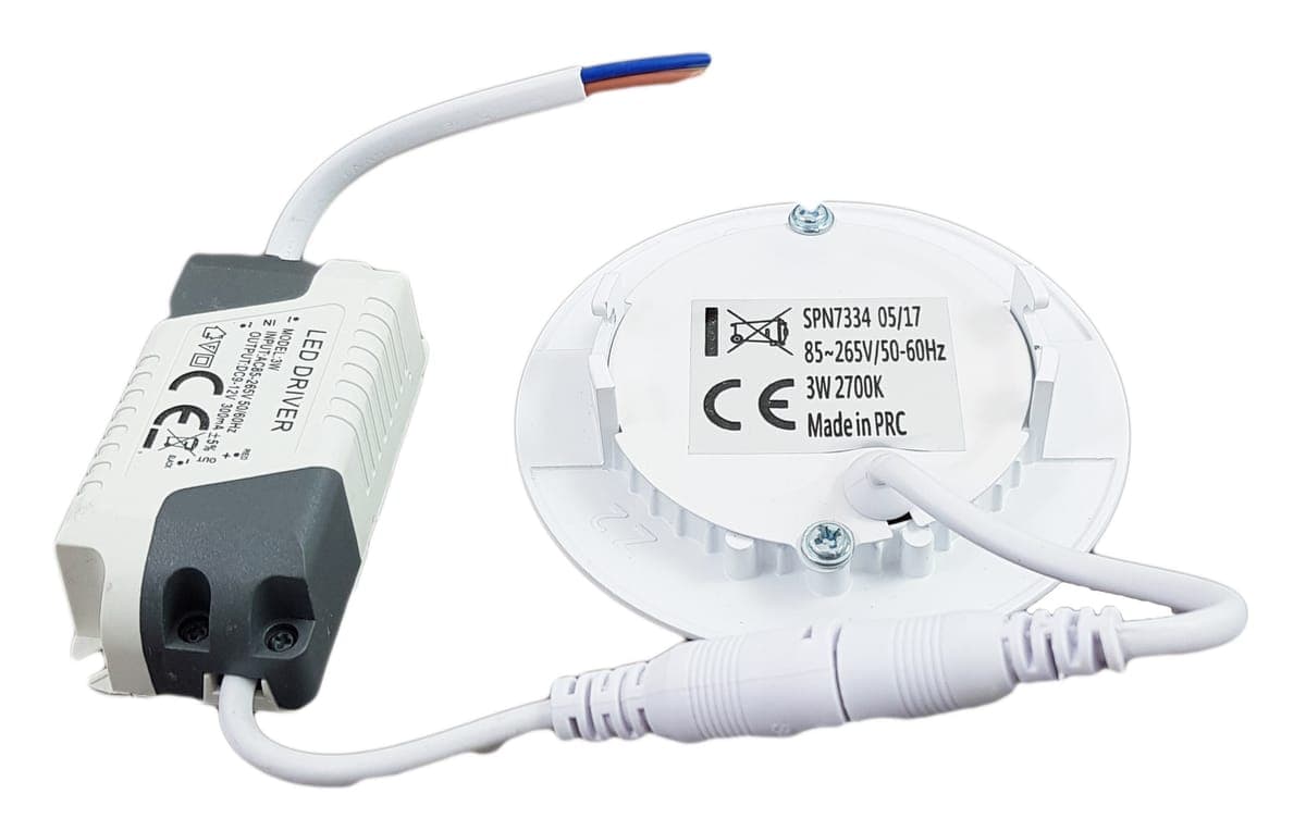 Spot Led Slim incastrat Ø85, 3W=25W, 2700K, lumina calda