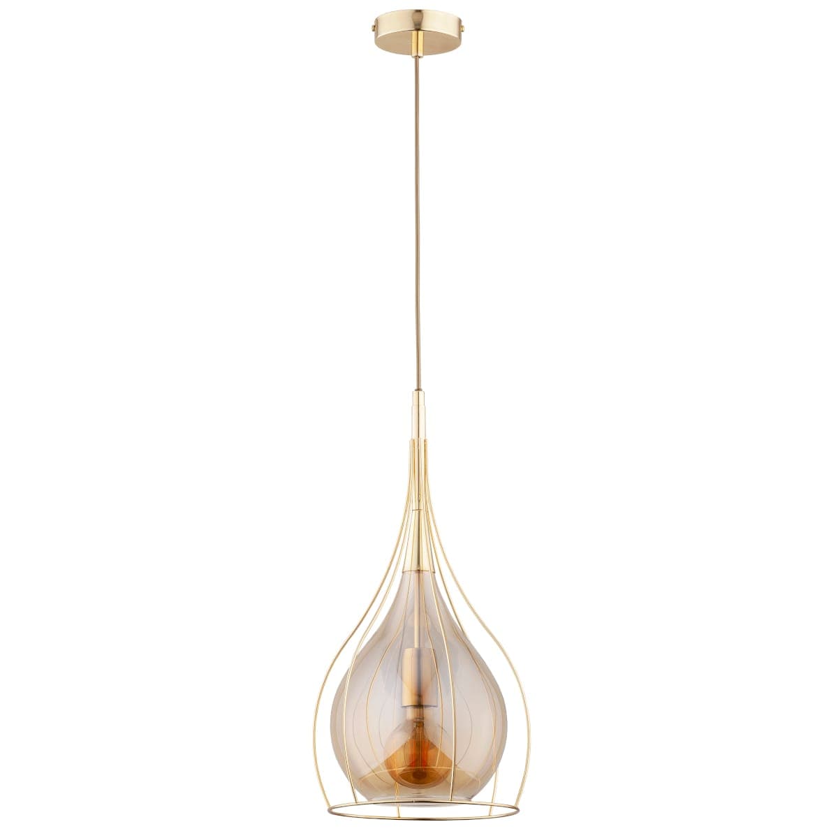 Lustra Pendul Alfa Lotus Duo Aurie 1xE27