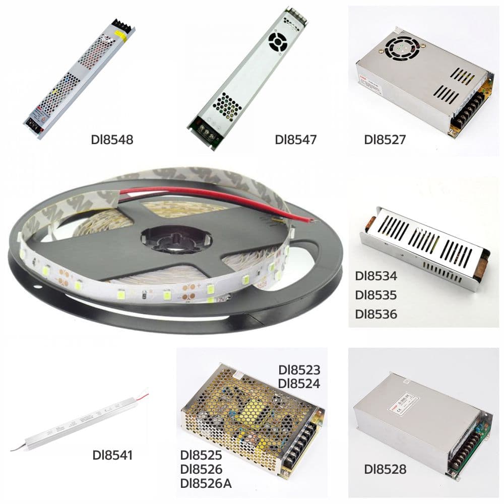 Banda LED 12V, 14.4W/M 60LED/m, IP20, R505, lumina calda - rola 5m