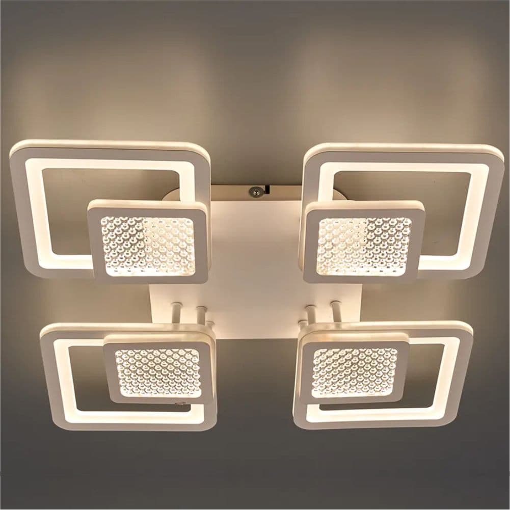 Lustra LED Living 8 Brate 100W – Telecomanda IR, 3 Temperaturi de Culoare, 45cm