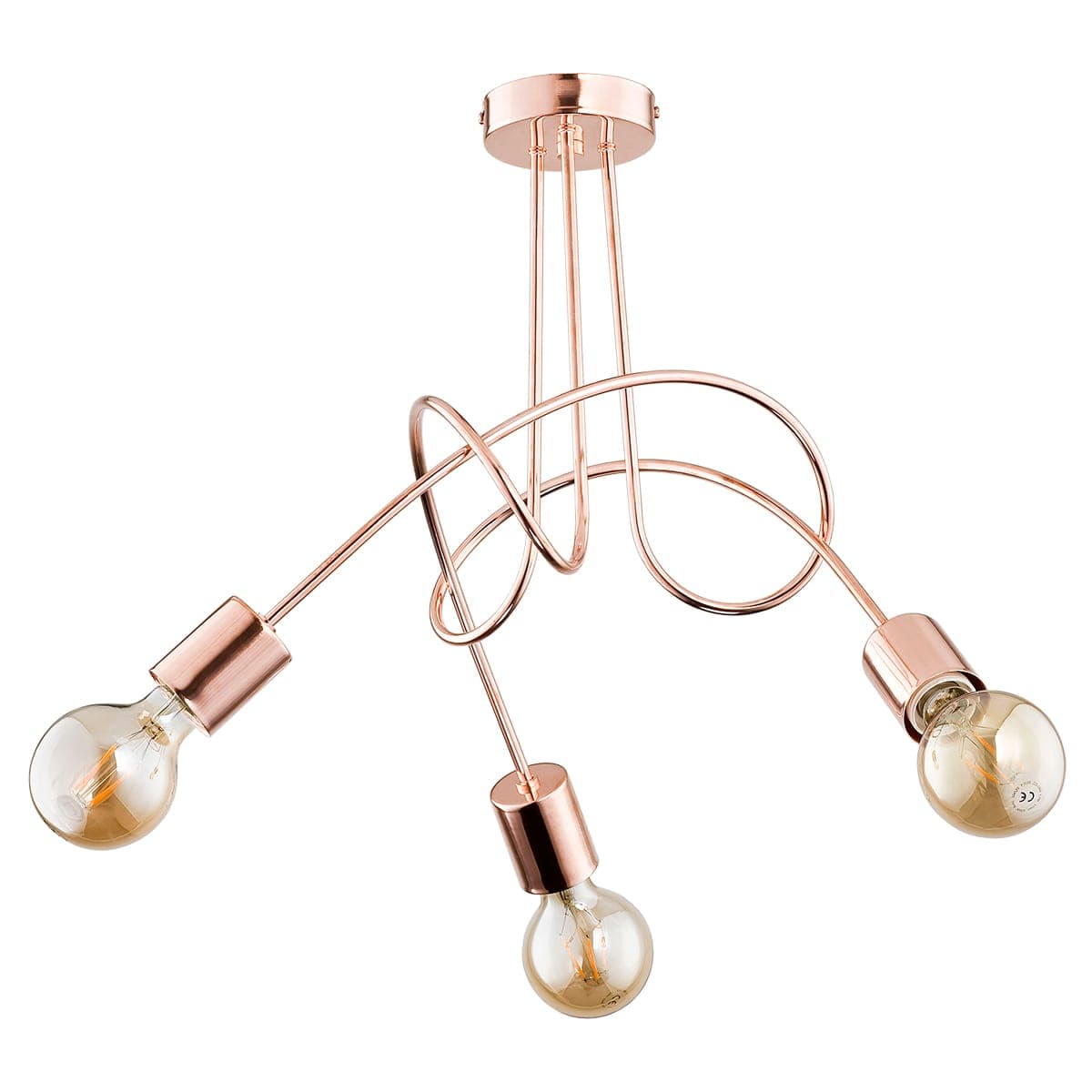 Lustra Alfa Tango Copper 3xE27