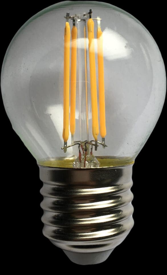 Bec Filament Sferic E27, 4W=45W, 3000K, lumina calda