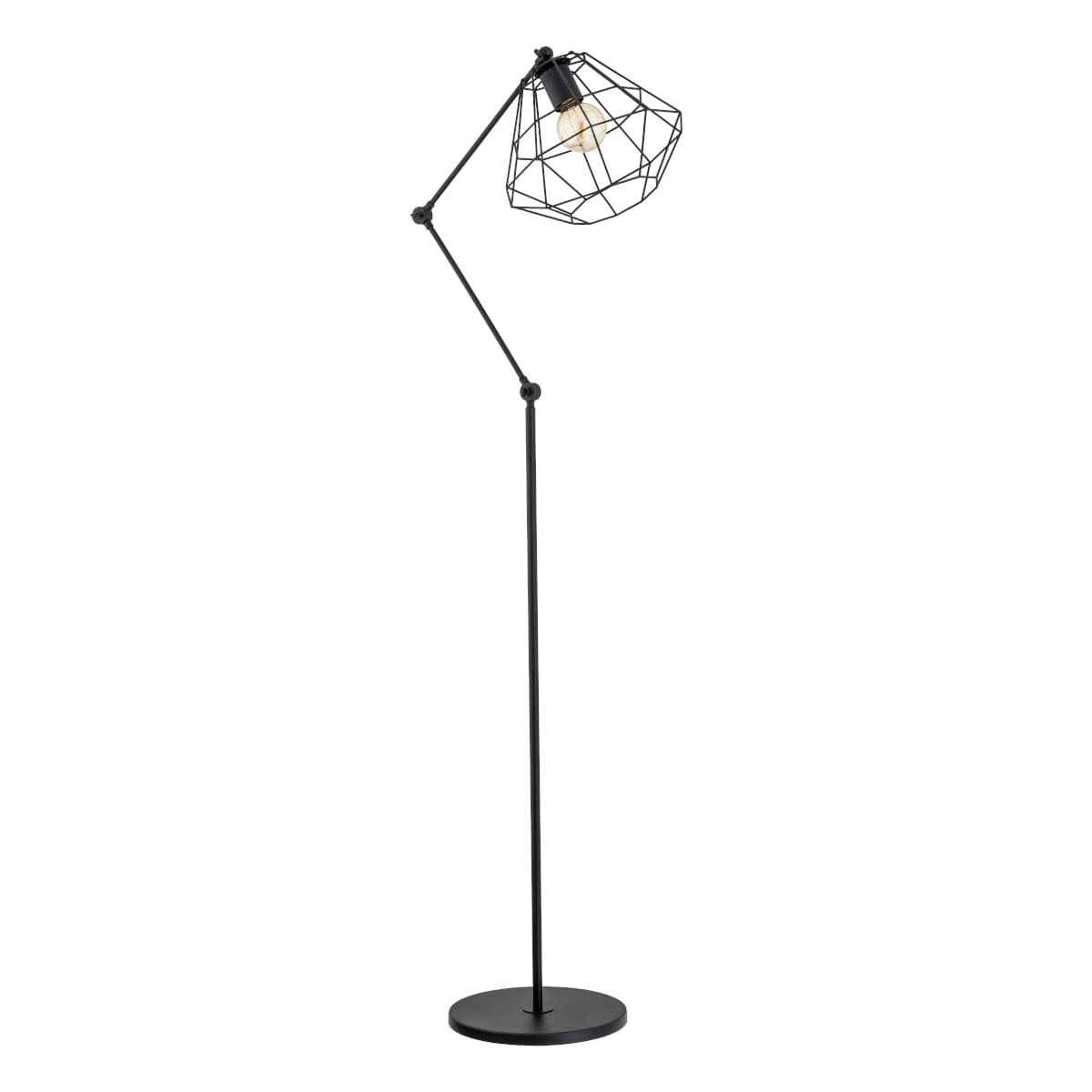 Lampa De Podea Alfa Raptor Neagra 1xE27