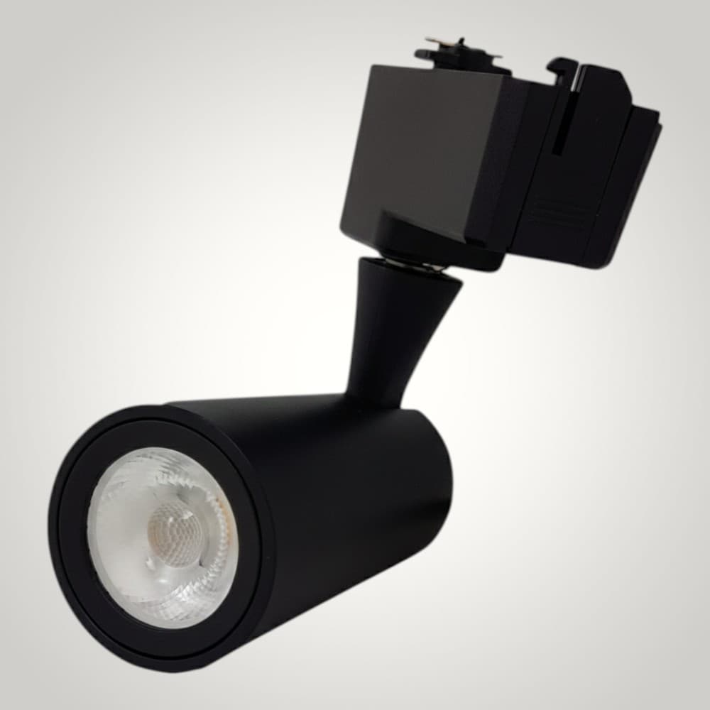 Spot Negru Pe Sina 12W=120W, 4000K, lumina neutra