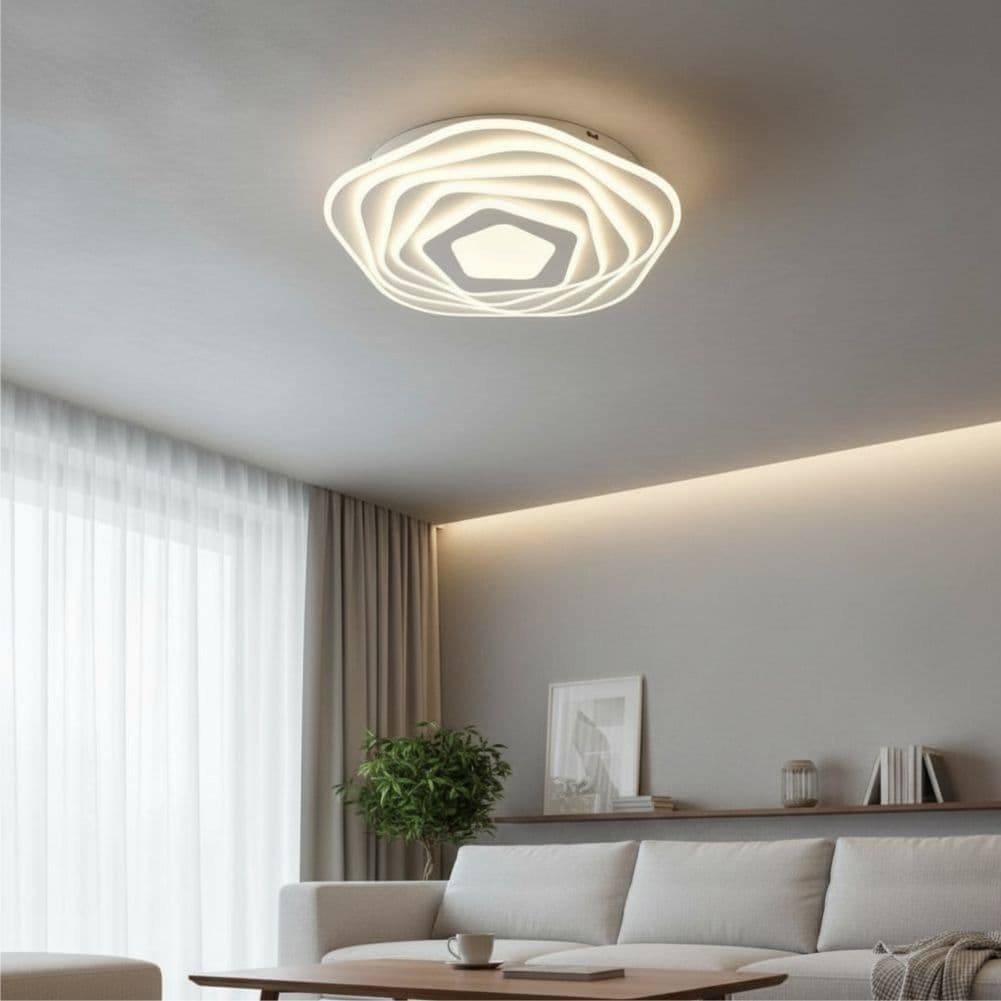 Plafoniera LED Surtur 125W, 400x400x73mm, 8550lm, 3000k/4000k/6500k