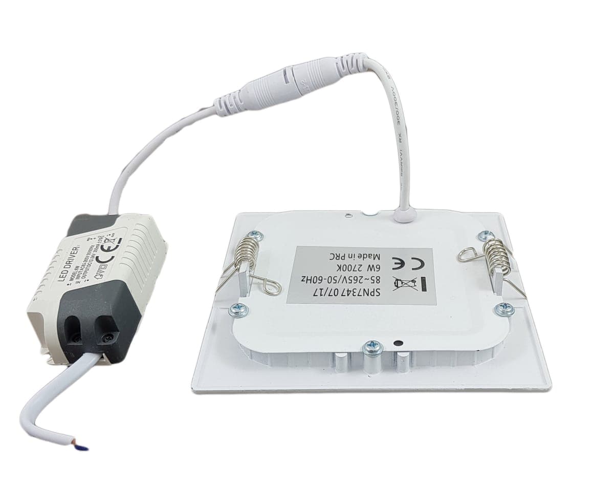 Spot Led Slim incastrat Patrat 120x120mm, 6W=40W, 2700K, lumina calda