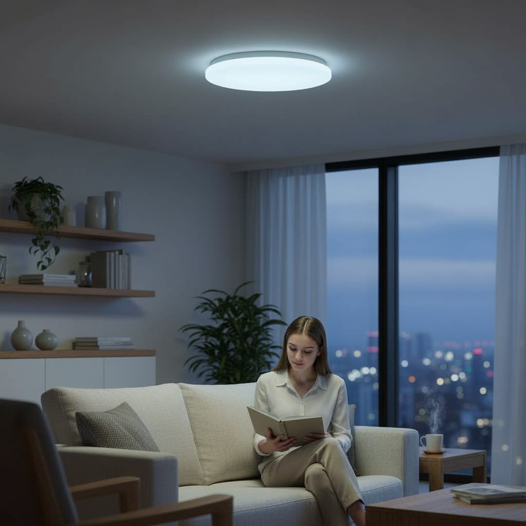 Plafoniera LED Milky 13W=75W, 280x95mm, 6400K, lumina rece