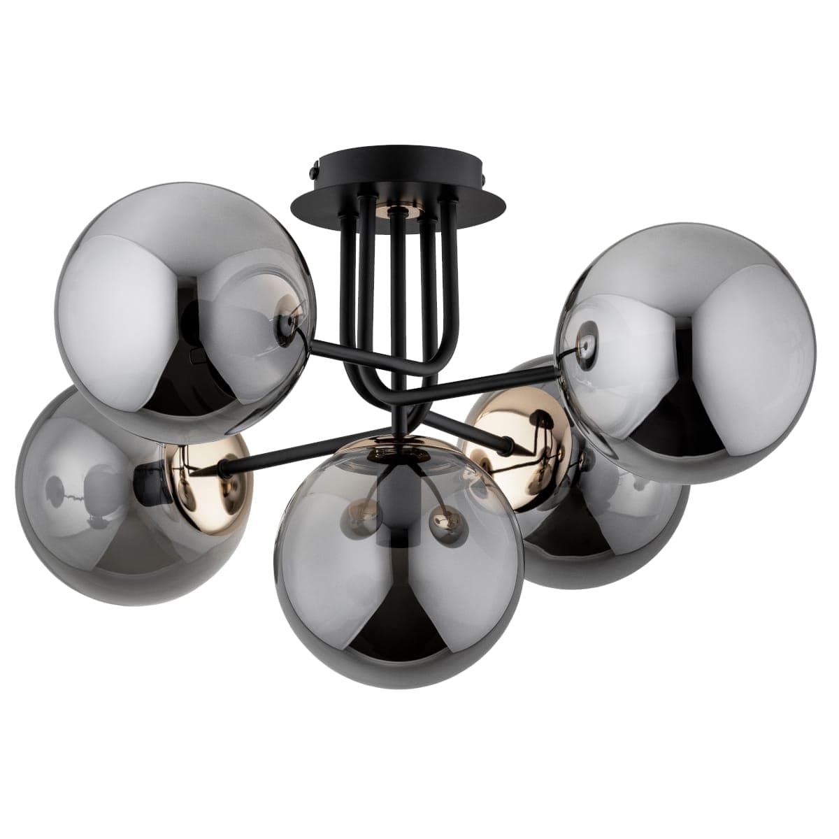 Lustra Alfa Boss Neagra 5xE14