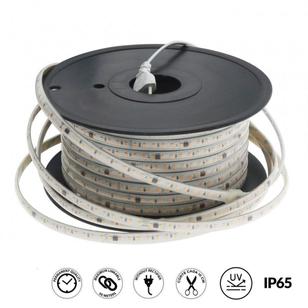 Banda Led 220V 6400K 4.8W/M Ip65 60Led/M 2835, lumina rece