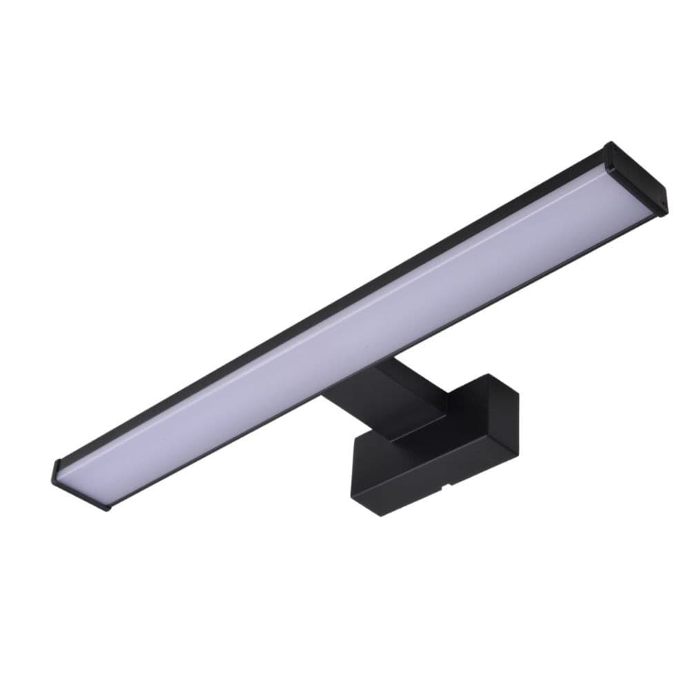 Corp led baie negru 12W 6500K 600mm IP44 lumina rece
