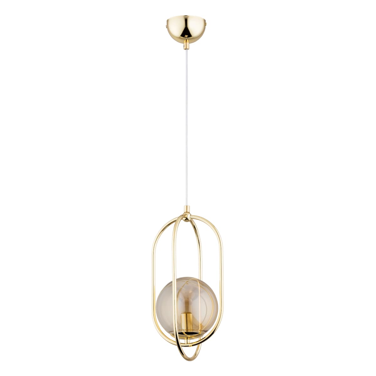 Lustra Pendul Alfa Binar Aurie 1xE14