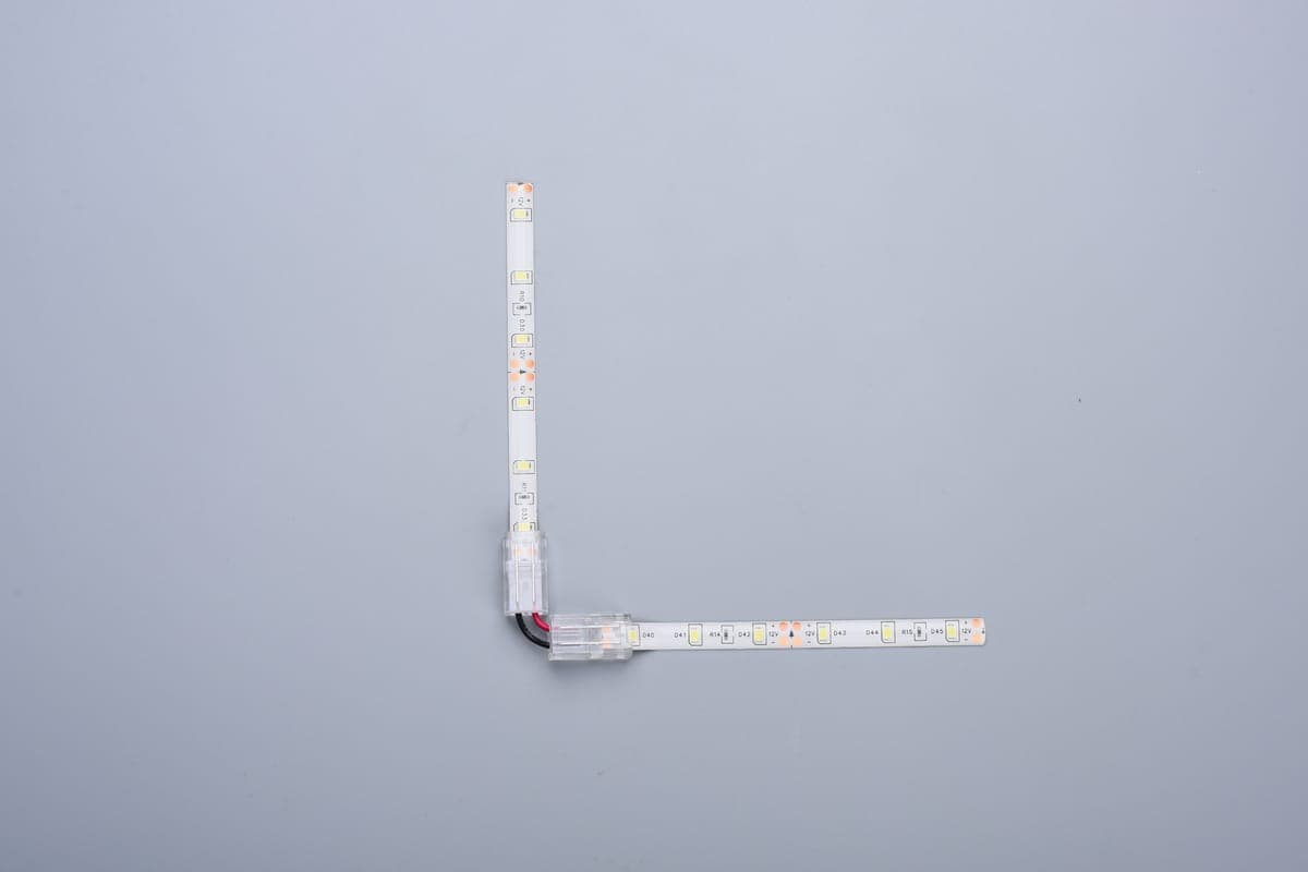 CONECTOR PRELUNGIRE "L" PT BANDA LED SMD IP65 12V/24V PCB 10MM PIN 7mm