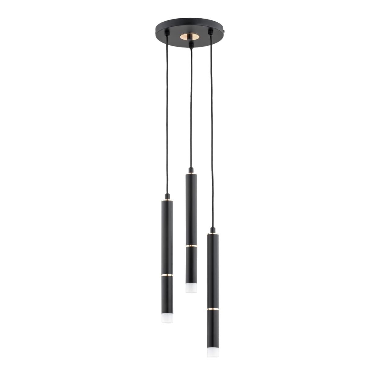Lustra Pendul Alfa Derso Neagra & Aurie 3Xg9