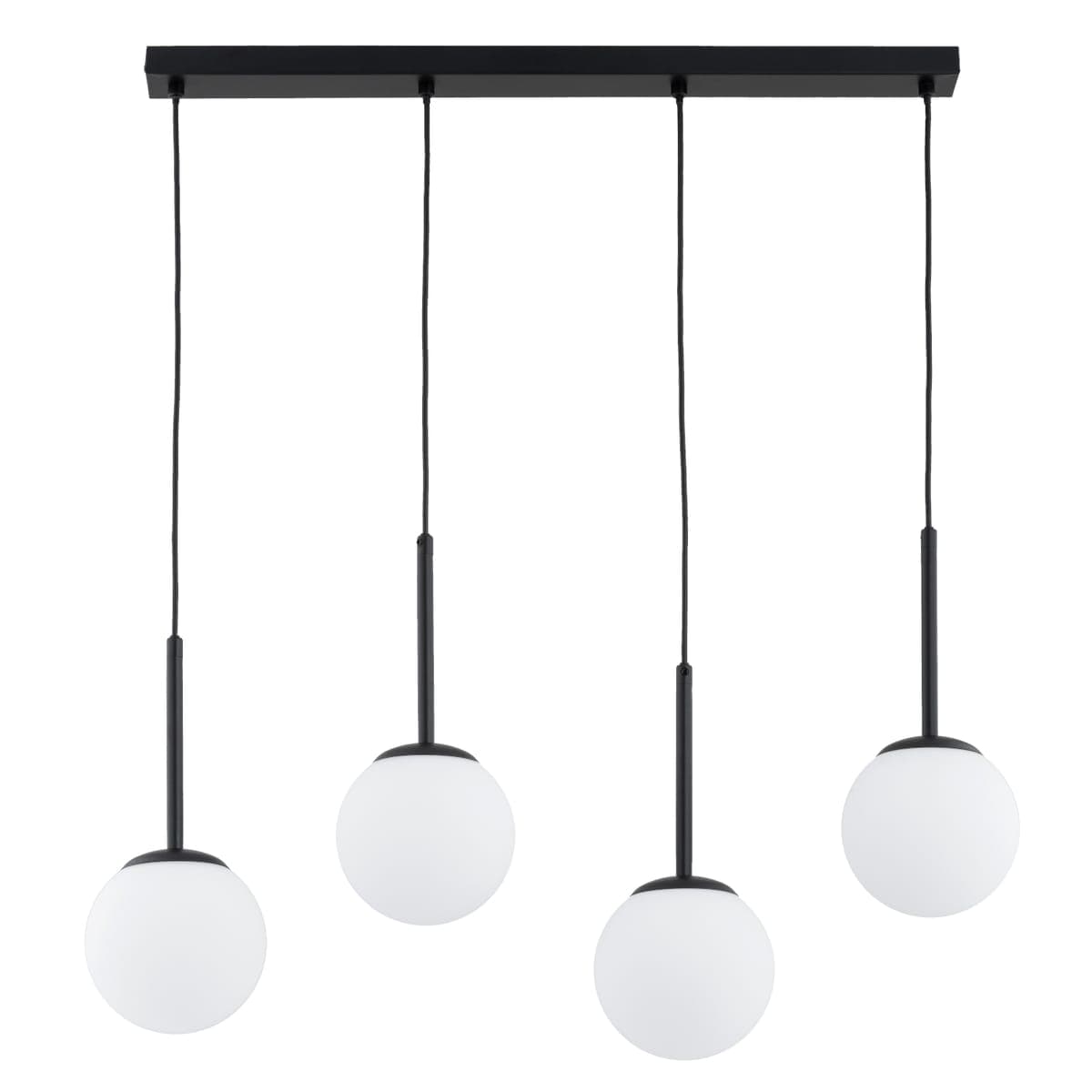 Lustra Pendul Alfa Perio Neagra & Alba 4xE14