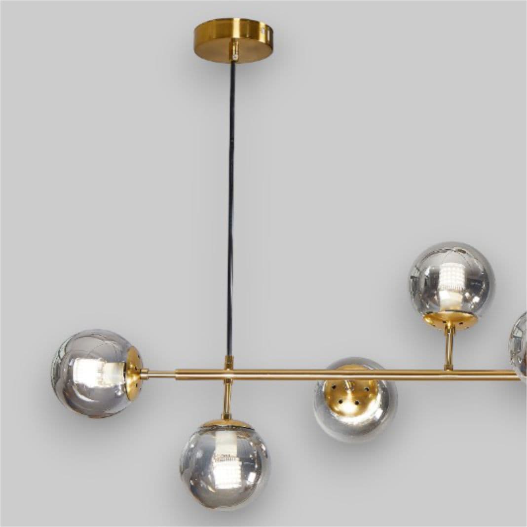 Lustra Suspendata Cu Abajur Aether II, 125 x 100 x 40 cm, 8x10W E27