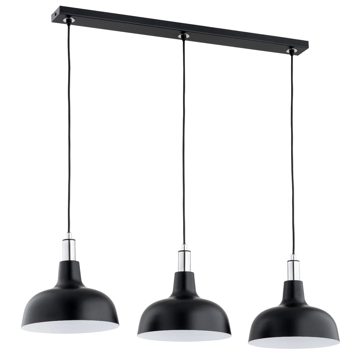 Lustra Pendul Alfa Anadi Neagra & Chrome 3xE27