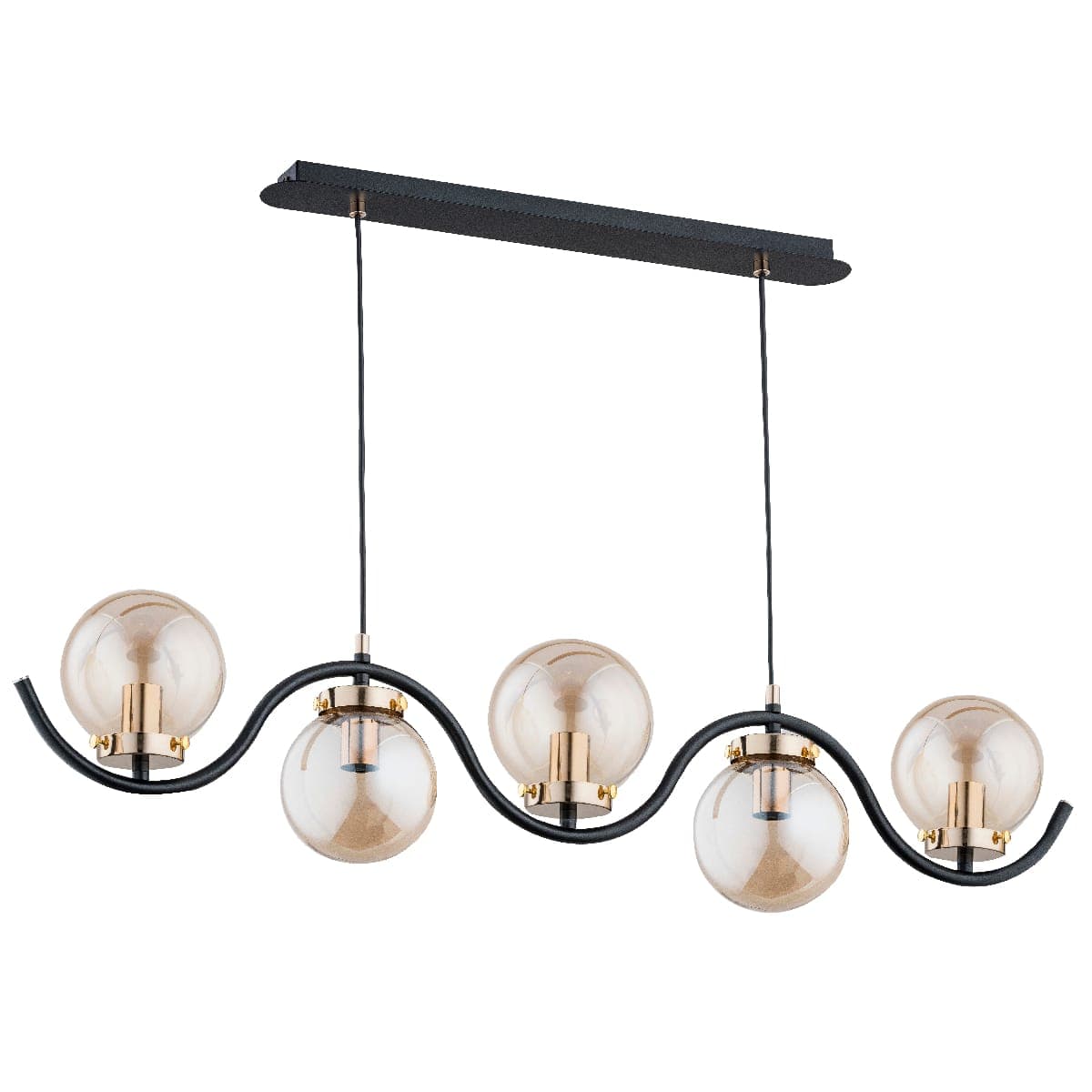 Lustra Pendul Alfa Korda Aurie 5xE14