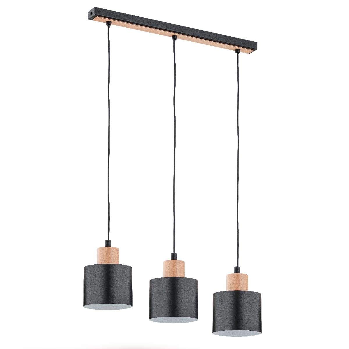 Lustra Pendul Alfa Ivo Neagra 3xE27