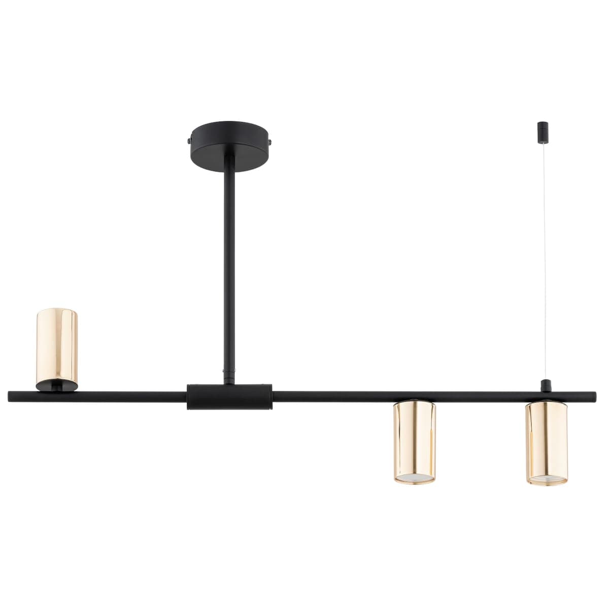 Lustra Alfa Uranos Neagra 5xGU10