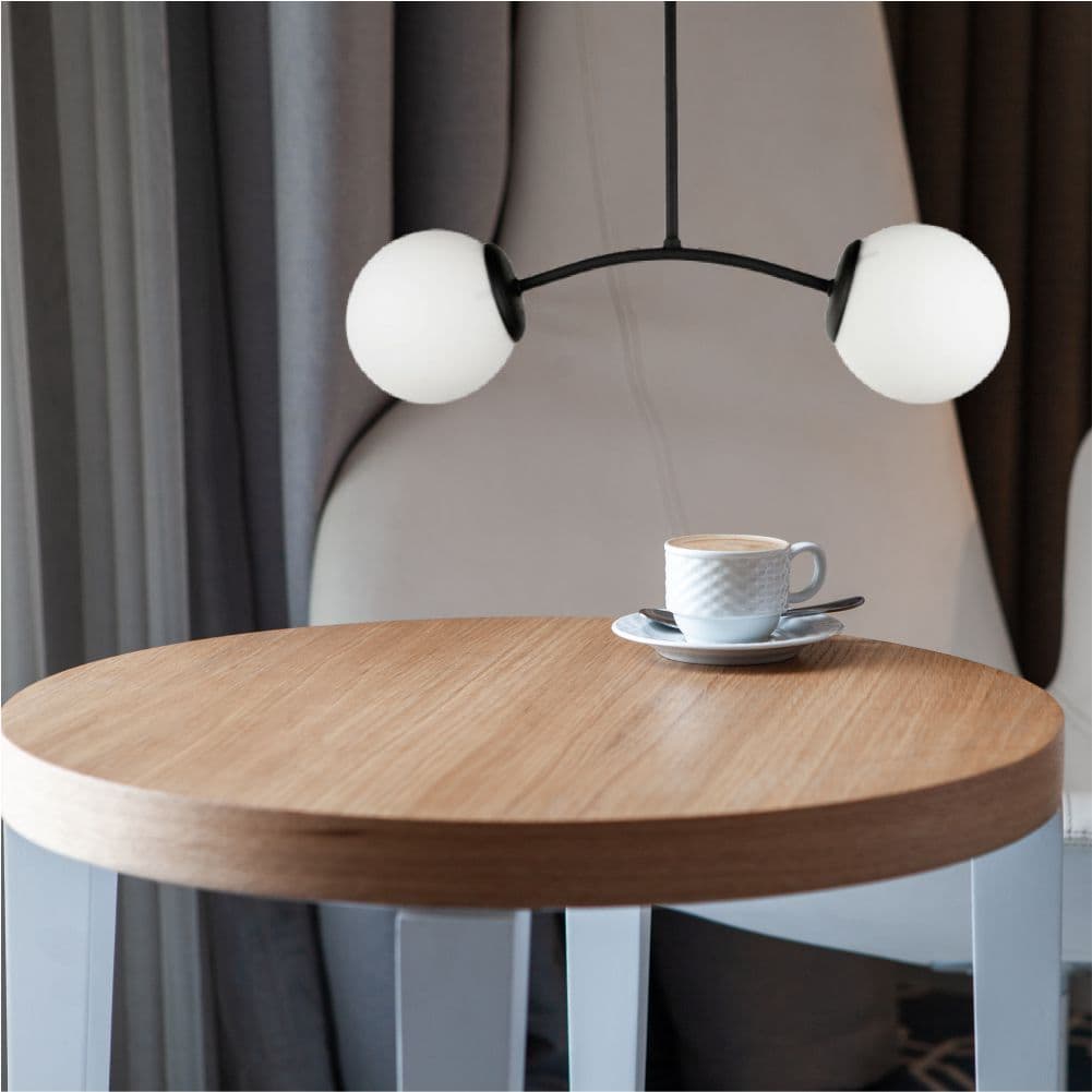 Candelabru negru 2xE27 60w
