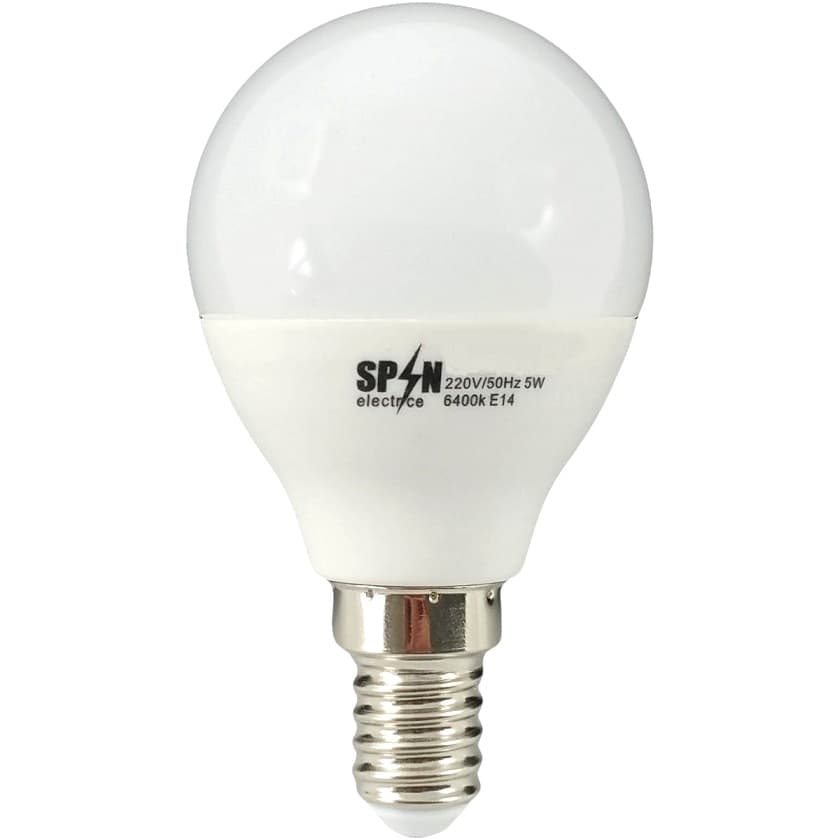 Bec Led Sferic E14, model glob G45, 3W=25W, lumina rece