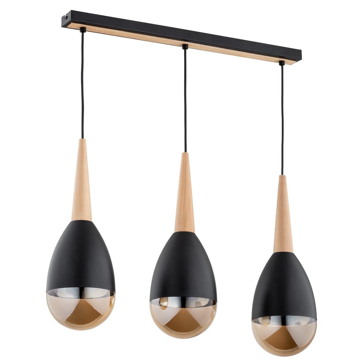 Lustra Pendul Alfa Master Lemn 3xE14