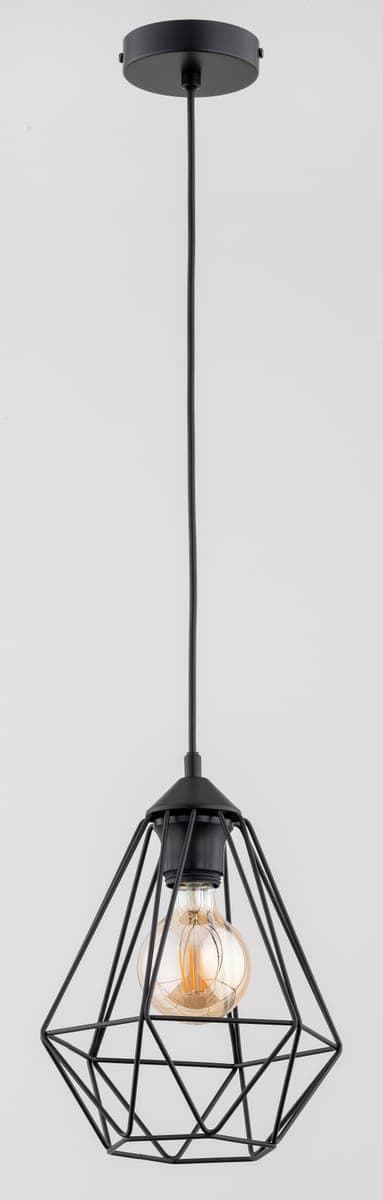 Lustra Pendul Alfa Kosmos Neagra 1xE27