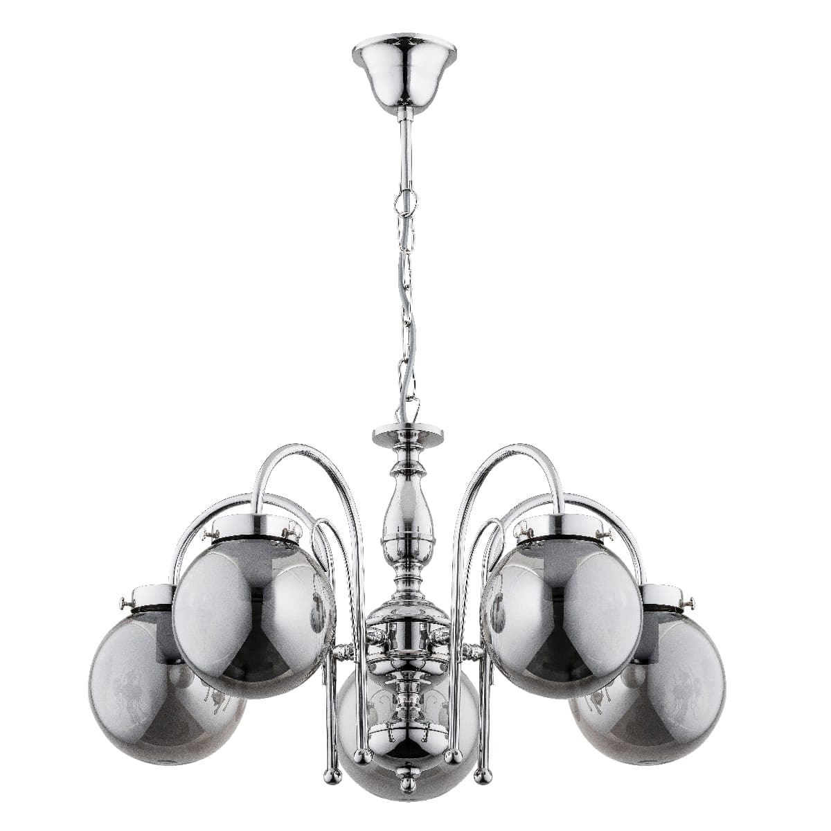 Candelabru Alfa Hero Chrome 5xE14