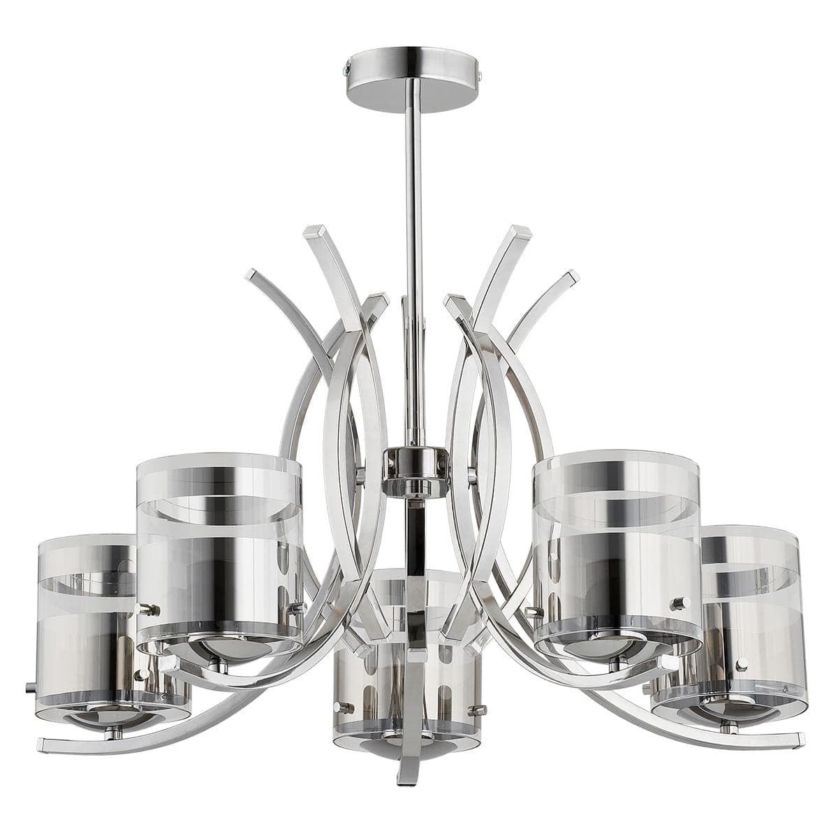 Lustra Alfa Indira Chrome 5xE27